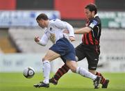 22 May 2009; Mark Rossiter, Bohemians, in action against Shane Barrett, Drogheda United. League of Ireland Premier Division, Bohemians v Drogheda United, Dalymount Park, Dublin. Picture credit: David Maher / SPORTSFILE