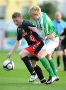 22 May 2009; Denis Behan, Cork City, in action against Derek Foran, Bray Wanderers. League of Ireland Premier Division, Bray Wanderers v Cork City, Carlisle Grounds, Bray. Picture credit: Matt Browne / SPORTSFILE