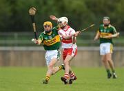 23 May 2009; Colm Murphy, Derry, in action against Evan McSweeney, Kerry. Christy Ring Cup Quarter-Final, Kerry v Derry, St Loman's, Lakepoint Park, Mullingar, Co. Westmeath. Photo by Sportsfile