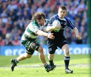 23 May 2009; Brian O'Driscoll, Leinster, is tackled by Martin Castrogiovanni, Leicester Tigers. Heineken Cup Final, Leinster v Leicester Tigers, Murrayfield Stadium, Edinburgh, Scotland. Picture credit: Brendan Moran / SPORTSFILE