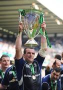 23 May 2009; Leinster's Shane Jennings celebrates with the cup. Heineken Cup Final, Leinster v Leicester Tigers, Murrayfield Stadium, Edinburgh, Scotland. Picture credit: Ray McManus / SPORTSFILE