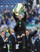 23 May 2009; Leinster's Felipe Contepomi celebrates with the cup. Heineken Cup Final, Leinster v Leicester Tigers, Murrayfield Stadium, Edinburgh, Scotland. Picture credit: Ray McManus / SPORTSFILE