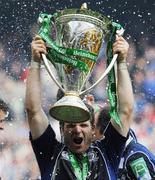23 May 2009; Leinster's Gordon D'Arcy celebrates with the cup. Heineken Cup Final, Leinster v Leicester Tigers, Murrayfield Stadium, Edinburgh, Scotland. Picture credit: Ray McManus / SPORTSFILE