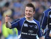 23 May 2009; Leinster's Brian O'Driscoll celebrates after the game. Heineken Cup Final, Leinster v Leicester Tigers, Murrayfield Stadium, Edinburgh, Scotland. Picture credit: Brendan Moran / SPORTSFILE