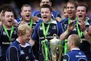 23 May 2009; Leinster players celebrate with the cup after the game. Heineken Cup Final, Leinster v Leicester Tigers, Murrayfield Stadium, Edinburgh, Scotland. Picture credit: Richard Lane / SPORTSFILE