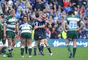 23 May 2009; Leinster's Brian O'Driscoll, 13, and Rob Kearney celebrate at the final whistle. Heineken Cup Final, Leinster v Leicester Tigers, Murrayfield Stadium, Edinburgh, Scotland. Picture credit: Brendan Moran / SPORTSFILE