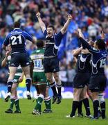 23 May 2009; Leinster's Brian O'Driscoll celebrates on the final whistle. Heineken Cup Final, Leinster v Leicester Tigers, Murrayfield Stadium, Edinburgh, Scotland. Picture credit: Richard Lane  / SPORTSFILE