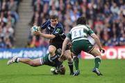 23 May 2009; Brian O'Driscoll, Leinster, is tackled by Alesana Tuilagi, and Matt Smith, 21, Leicester Tigers. Heineken Cup Final, Leinster v Leicester Tigers, Murrayfield Stadium, Edinburgh, Scotland. Picture credit: Brendan Moran / SPORTSFILE