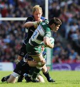 23 May 2009; Dan Hipkiss, Leicester Tigers, is tackled by Leinster captain Leo Cullen and Gordon D'Arcy. Heineken Cup Final, Leinster v Leicester Tigers, Murrayfield Stadium, Edinburgh, Scotland. Picture credit: Ray McManus / SPORTSFILE