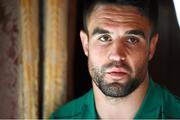 9 October 2015; Ireland's Conor Murray speaks to the media during a press conference. 2015 Rugby World Cup, Ireland Rugby Press Conference. Celtic Manor Resort, Newport, Wales. Picture credit: Brendan Moran / SPORTSFILE