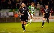 9 October 2015; Richard Towell, Dundalk, celebrates after scoring a penalty to equalise for his team. SSE Airtricity League, Premier Division, Shamrock Rovers v Dundalk. Tallaght Stadium, Tallaght, Co. Dublin. Picture credit: Seb Daly / SPORTSFILE
