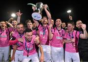 9 October 2015; The Wexford Youths FC team celebrate with the trophy. SSE Airtricity League Premier Division, Wexford Youths FC v Shelbourne. Ferrycarrig Park, Wexford. Picture credit: Matt Browne / SPORTSFILE