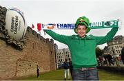10 October 2015; Ireland rugby supporter Dean O'Halloran, from Corbally, Limerick, in Cardiff ahead of the 2015 Rugby World Cup, Pool D, game against France on Sunday. Cardiff, Wales Picture credit: Stephen McCarthy / SPORTSFILE