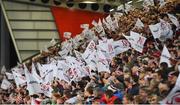 28 October 2017; Ulster flags during the Guinness PRO14 Round 7 match between Ulster and Leinster at Kingspan Stadium in Belfast. Photo by David Fitzgerald/Sportsfile