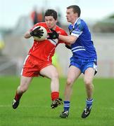 24 May 2009; Fintan Bell, Derry, in action against Declan Burns, Monaghan. Ulster GAA Football Minor Championship, Derry v Monaghan, Celtic Park, Derry. Picture credit: Oliver McVeigh / SPORTSFILE