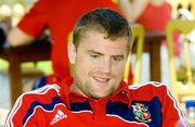 18 May 2009; Jamie Heaslip, fresh from his try-scoring Heieneken Cup victory with Leinster, seems relaxed as he joins up with the Lions. British & Irish Lions Farewell Event - 'Tea with the Lions' on the afternoon of their departure for the Tour of South Africa 2009. Pennyhill Park Hotel, Bagshot, UK. Picture credit: Andrew Fosker / SPORTSFILE