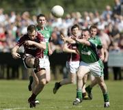 24 May 2009; Cormac Bane, Galway, in action against Danny McBride, London. Connacht GAA Football Senior Championship, First Round, London v Galway, Emerald Park, Ruislip, London. Picture credit: Tim Hales / SPORTSFILE