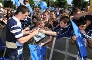 24 May 2009; Leinster out-half Jonathan Sexton signs autographs during their homecoming after their victory in the Heineken Cup Final. RDS, Ballsbridge, Dublin. Picture credit: Brendan Moran / SPORTSFILE