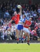 24 May 2009; Nicholas Murphy and John Miskella, no.5, Cork, in action against Brian Wall, Waterford. Munster GAA Football Senior Championship Quarter-Final, Cork v Waterford, Fraher Field, Dungarvan, Co. Waterford. Picture credit: Matt Browne / SPORTSFILE
