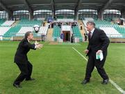 27 May 2009; Minister for Arts, Sport and Tourism Martin Cullen TD with Eoin Ryan, MEP, at the official opening of Tallaght Stadium. Tallaght Stadium, Dublin. Picture credit: Matt Browne / SPORTSFILE