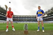 25 May 2009; Cork's Patrick Horgan, left, and Tipperary's Seamus Callinan at the of the launch of the Bord Gais Energy U21 Hurling Championship. Croke Park, Dublin. Picture credit: David Maher / SPORTSFILE