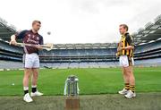 25 May 2009; Galway's Joe Canning, left, and Kilkenny's Richie Hogan at the of the launch of the Bord Gais Energy U21 Hurling Championship. Croke Park, Dublin. Picture credit: David Maher / SPORTSFILE