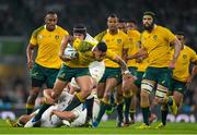 3 October 2015; Israel Folau, Australia, is tackled by Ben Youngs, England. 2015 Rugby World Cup, Pool A, England v Australia, Twickenham Stadium, London, England. Picture credit: Brendan Moran / SPORTSFILE