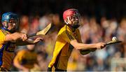 11 October 2015; Paraic O'Loughlin, Clonlara, in action against Noel Purcell, Sixmilebridge. Clare County Senior Hurling Championship Final, Clonlara v Sixmilebridge. Cusack Park, Ennis, Co. Clare. Picture credit: Piaras Ó Mídheach / SPORTSFILE