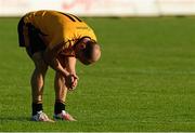 11 October 2015; Cormac O'Donovan, Clonlara, dejected after the game. Clare County Senior Hurling Championship Final, Clonlara v Sixmilebridge. Cusack Park, Ennis, Co. Clare. Picture credit: Piaras Ó Mídheach / SPORTSFILE