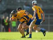 11 October 2015; Cathal O'Connell, Clonlara, in action against Brian Carey and Conor Deasy, right, Sixmilebridge. Clare County Senior Hurling Championship Final, Clonlara v Sixmilebridge. Cusack Park, Ennis, Co. Clare. Picture credit: Piaras Ó Mídheach / SPORTSFILE