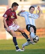 28 May 2009; Michael McGrath, Galway United, in action against Gareth McGlynn, Derry City. League of Ireland Premier Division, Galway United v Derry City, Terryland Park, Galway. Picture credit: Ray Ryan / SPORTSFILE