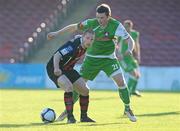 29 May 2009; Glen Cronin, Bohemians, in action against Denis Behan, Cork City. League of Ireland Premier Division, Cork City v Bohemians, Turners Cross, Cork. Picture credit: Matt Browne / SPORTSFILE