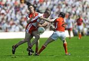 31 May 2009; Stephen O'Neill, Tyrone, in action against Finnian Moriarty and Andy Mallon, Armagh. Ulster GAA Football Senior Championship Quarter-Final, Tyrone v Armagh, St. Tiernach's Park, Clones, Co.Monaghan. Picture credit: Oliver McVeigh / SPORTSFILE
