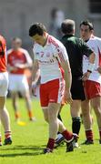 31 May 2009; Conor Gormley, Tyrone, walks off after receiving a red card late in the second half. Ulster GAA Football Senior Championship Quarter-Final, Tyrone v Armagh, St. Tiernach's Park, Clones, Co.Monaghan. Picture credit: Oliver McVeigh / SPORTSFILE