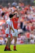 31 May 2009; Declan McKenna, Armagh, celebrates at the end of the game. Ulster GAA Football Minor Championship, Tyrone v Armagh, St. Tiernach's Park, Clones, Co.Monaghan. Photo by Sportsfile