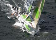 30 May 2009; Green Dragon, skippered by Ian Walker during the race. In-port race day, during the Volvo Ocean Race 2008-09, in Galway Bay, Galway. Picture credit: Rick Tomlinso / Volvo Ocean Race / SPORTSFILE