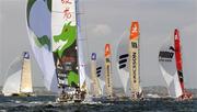 30 May 2009; Green Dragon, second left, skippered by Ian Walker during the race. In-port race day, during the Volvo Ocean Race 2008-09, in Galway Bay, Galway. Picture credit: Dave Kneale / Volvo Ocean Race / SPORTSFILE