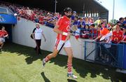 31 May 2009; Cork's Aisake O hAilpin makes his way onto the pitch before the game. Munster GAA Hurling Senior Championship Quarter-Final, Tipperary v Cork, Semple Stadium, Thurles, Co. Tipperary. Picture credit: Brendan Moran / SPORTSFILE