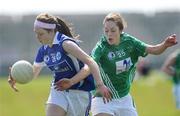 30 May 2009; Eimear Considine, Munster, in action against Aisling Holton, Leinster. 2009 Inter Provincials - Inter Provincial Final, Munster v Leinster, Kinnegad GAA Club, Co. Westmeath. Picture credit: Diarmuid Greene / SPORTSFILE