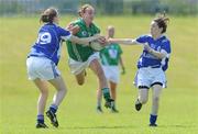 30 May 2009; Siobhan McGrath, Leinster, in action against Aisling Leonard, left, and Linda Cronin, Munster. 2009 Inter Provincials - Inter Provincial Final, Munster v Leinster, Kinnegad GAA Club, Co. Westmeath. Picture credit: Diarmuid Greene / SPORTSFILE