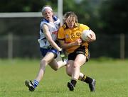 30 May 2009; Kyla Trainor, Ulster, in action against Michelle Carey, Connacht. 2009 Inter Provincials - Shield Final, Ulster v Connacht, Kinnegad GAA Club, Co. Westmeath. Picture credit: Diarmuid Greene / SPORTSFILE