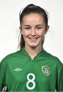 11 October 2015; Alex Kavanagh, Republic of Ireland. Republic of Ireland Women's U17 Squad Portraits. Maldron Hotel, Dublin Airport. Picture credit: Ramsey Cardy / SPORTSFILE