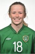 11 October 2015; Leah Reybet-Degat, Republic of Ireland. Republic of Ireland Women's U17 Squad Portraits. Maldron Hotel, Dublin Airport. Picture credit: Ramsey Cardy / SPORTSFILE