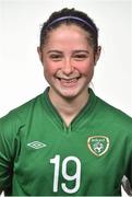 11 October 2015; Isobel Finnegan, Republic of Ireland. Republic of Ireland Women's U17 Squad Portraits. Maldron Hotel, Dublin Airport. Picture credit: Ramsey Cardy / SPORTSFILE