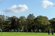 13 October 2015; A general view of Argentina squad training. Argentina Rugby Squad Training, Vale Resort, Hensol, Wales. Picture credit: Brendan Moran / SPORTSFILE