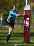 13 October 2015; Munster's Shane Monahan stretches before squad training. Munster Rugby Squad Training and Press Conference, CIT, Bishoptown, Cork. Picture credit: Diarmuid Greene / SPORTSFILE