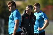 13 October 2015; Munster head coach Anthony Foley alongside CJ Stander, left, and Jack O'Donoghue during squad training. Munster Rugby Squad Training and Press Conference, CIT, Bishoptown, Cork. Picture credit: Diarmuid Greene / SPORTSFILE