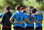 13 October 2015; Munster head coach Anthony Foley speaks to his players during squad training. Munster Rugby Squad Training and Press Conference, CIT, Bishoptown, Cork. Picture credit: Diarmuid Greene / SPORTSFILE