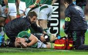 15 November 2008; Ireland's Paul O'Connell receives treatment during the game. Guinness Autumn Internationals, Ireland v New Zealand, Croke Park, Dublin. Picture credit: Pat Murphy / SPORTSFILE