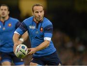 11 October 2015; Frederic Michalak, France. 2015 Rugby World Cup Pool D, Ireland v France. Millennium Stadium, Cardiff, Wales. Picture credit: Brendan Moran / SPORTSFILE